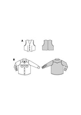 Burda Children's Boss N ° 9248: Camisa y chaleco