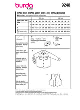 Burda Children's Boss N ° 9248: Camisa y chaleco
