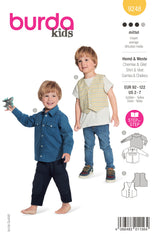 Burda Children's Boss N ° 9248: Camisa y chaleco