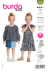 Burda Children's Boss N ° 9249: Vestido y blusa