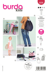 Patron Burda Enfant n°9256 : Accessoires scolaires