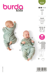 Patron Burda n°9258 : Combinaison bébé