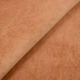 Velours polyester côtelé marron roux