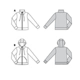 Patron Burda n°6090: Veste