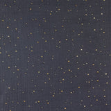 Double gaze gris confettis doré