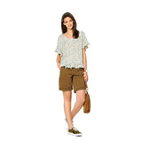Patron Burda n°6204 : T-shirt façon blouse
