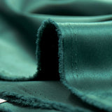 Crêpe satin polyester vert forêt