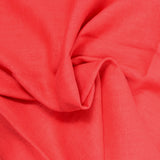 100% Lin rouge coquelicot