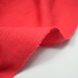100% Lin rouge coquelicot