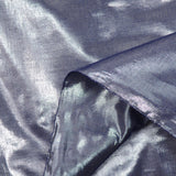 Polyester lamé bleu métal