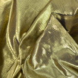 Gold plated lamé polyester