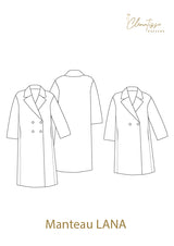 Patron de couture Manteau LANA