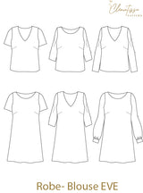 Patron de couture Blouse-Robe EVE