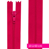 Fermeture nylon non-séparable de 10 à 60 cm Fucshia