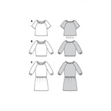 Patron Burda n°6111: Blouse & Robe
