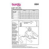 Patron Burda n°6064 : T-shirt Homme
