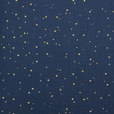 Double gaze marine confettis doré