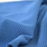 Jersey nid d'abeille bleu turquin