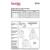 Patron Burda n°6114: Patron gilet et veste