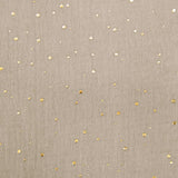 Double gaze grège confettis doré