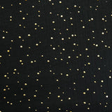 Double gaze noir confettis doré