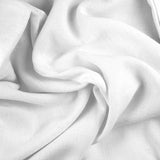 Lin viscose lavé uni blanc