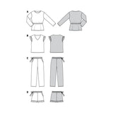 Patron Burda n°6261Pyjamas