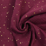 Double gaze lie de vin confettis doré