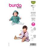 Patron Burda n°9270 : Bébé veste & manteau
