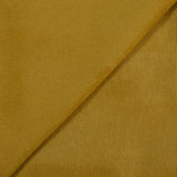 Velours polyester côtelé moutarde