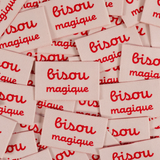 Étiquettes tissées  "Make a whish" x 5