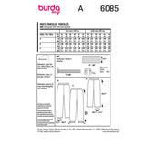 Patron Burda n°6085 : Pantalon