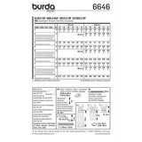 Patron N°6646 Burda : Robe & Haut basque