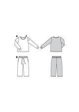 Patron Burda Enfant n°9250 : Ensemble Pyjama
