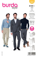 Patron Burda n°5955 : Costume complet pour homme