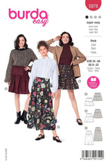 Patron Burda n°5978 : Jupe